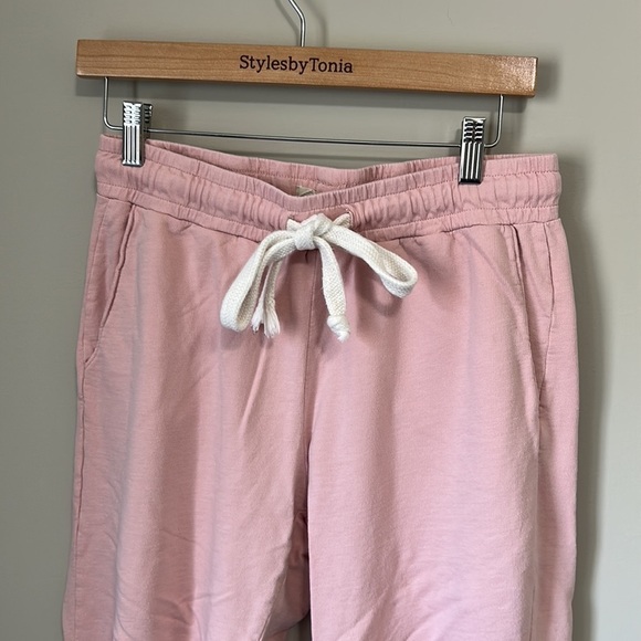 MADEWELL Pant Saunter Sweatpants Pink Terry Cloth Drawstring Sz XS - Picture 4 of 11